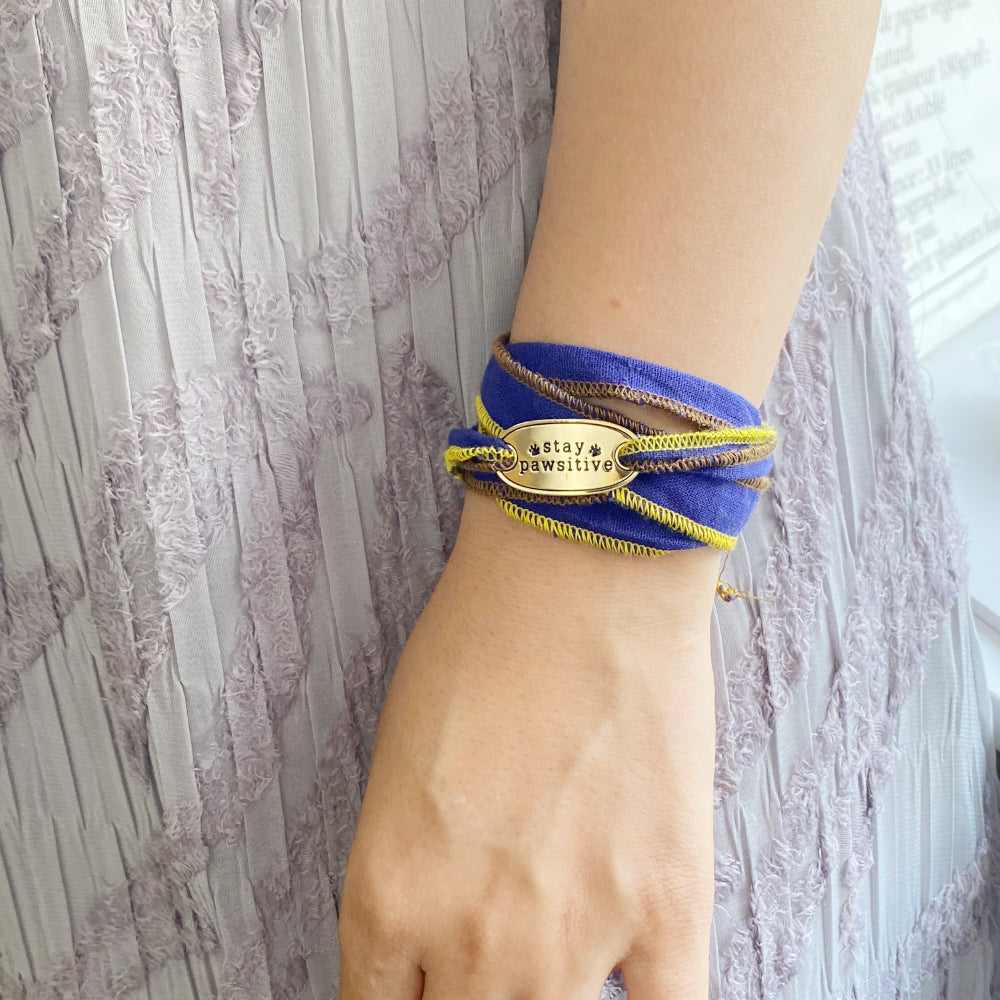 Stay Pawsitive Wrap Bracelet