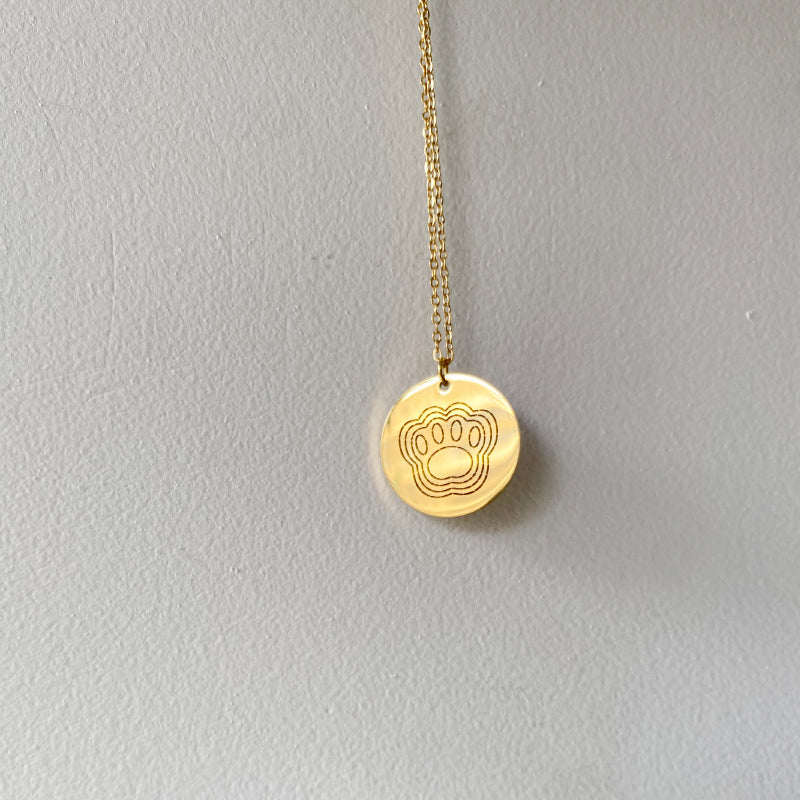Golden Paw Aura Necklace