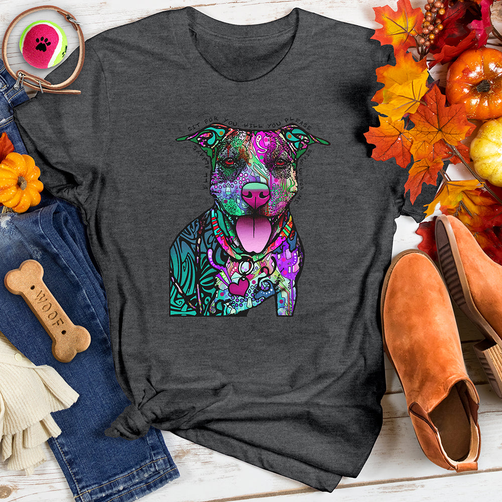Abstract Dog Tee