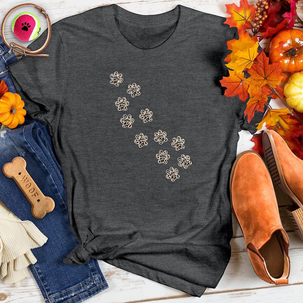 Leopard Paw Print Path Tee
