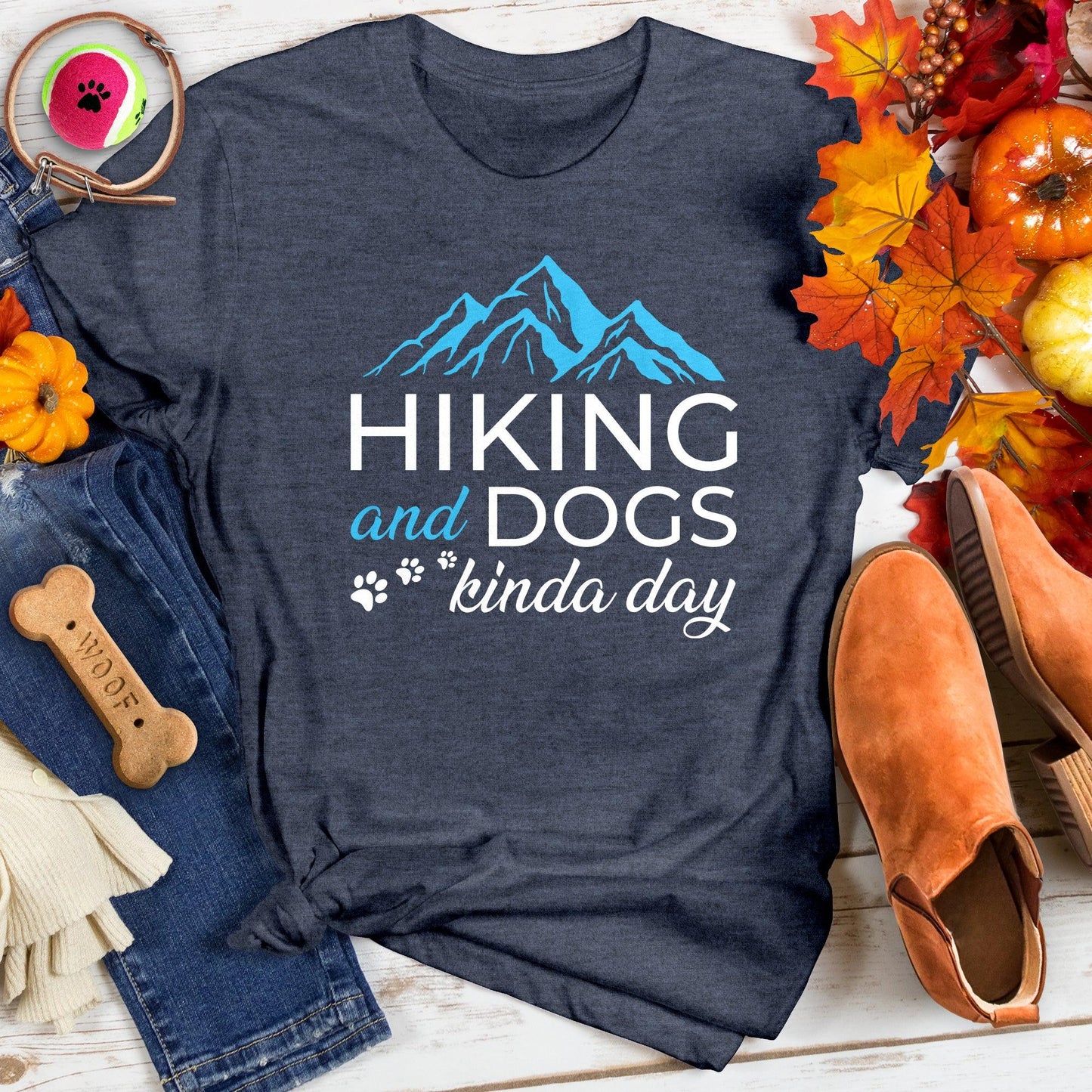 Hiking and Dogs Kinda Day Tee