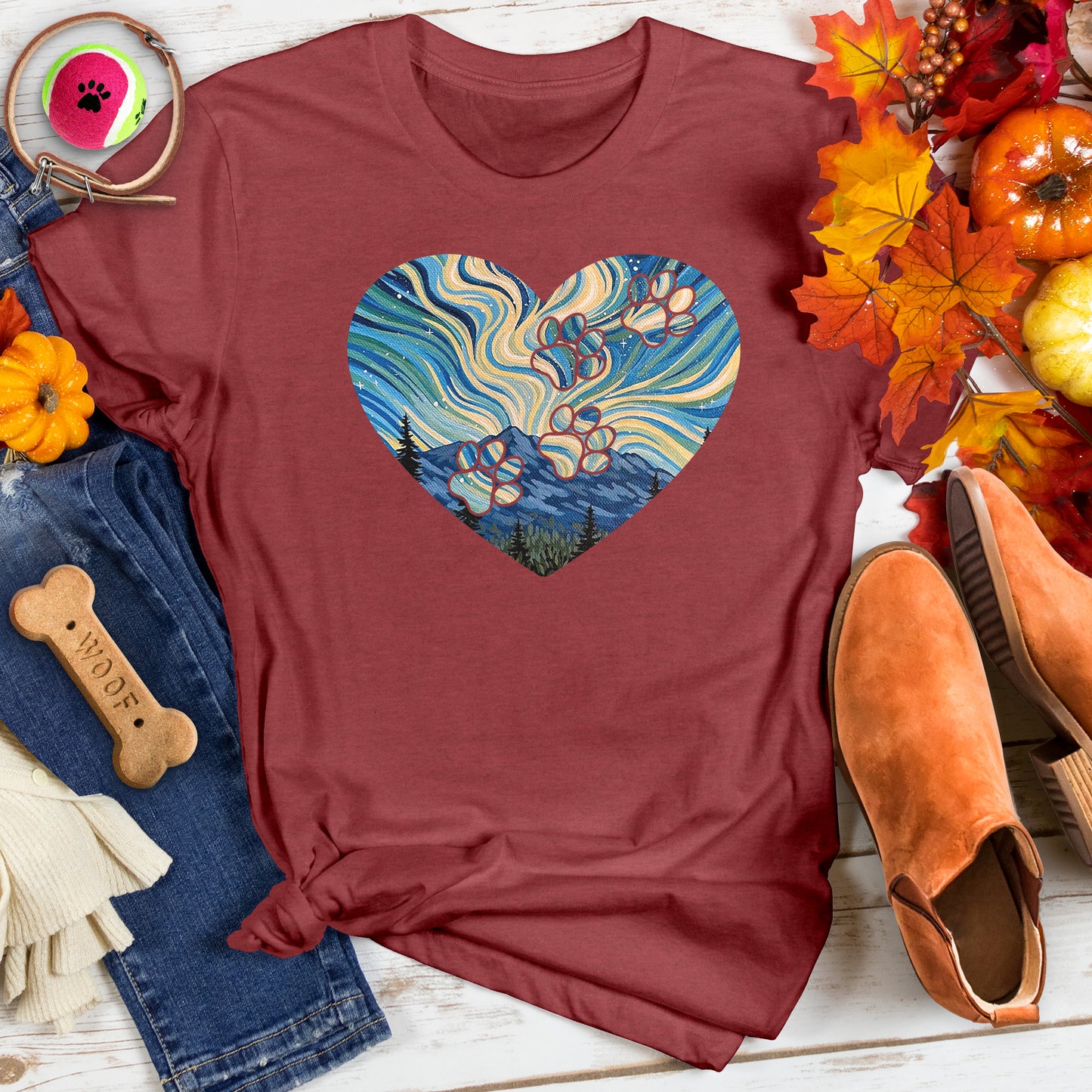 Starry Night Paws Tee