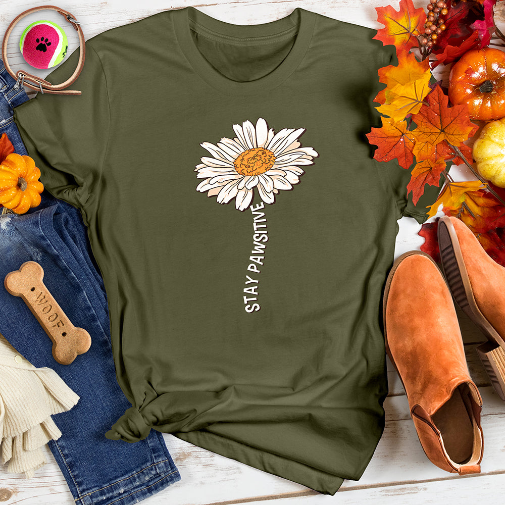 Stay Pawsitive Blooming Daisy Tee