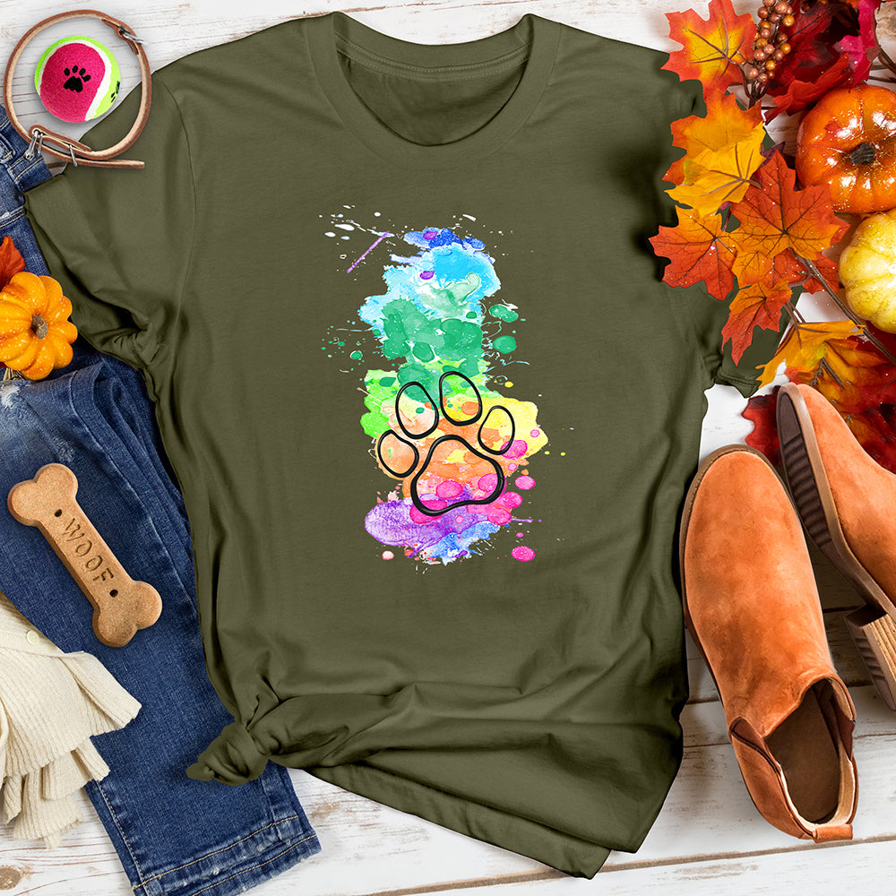 Rainbow Paw Tee