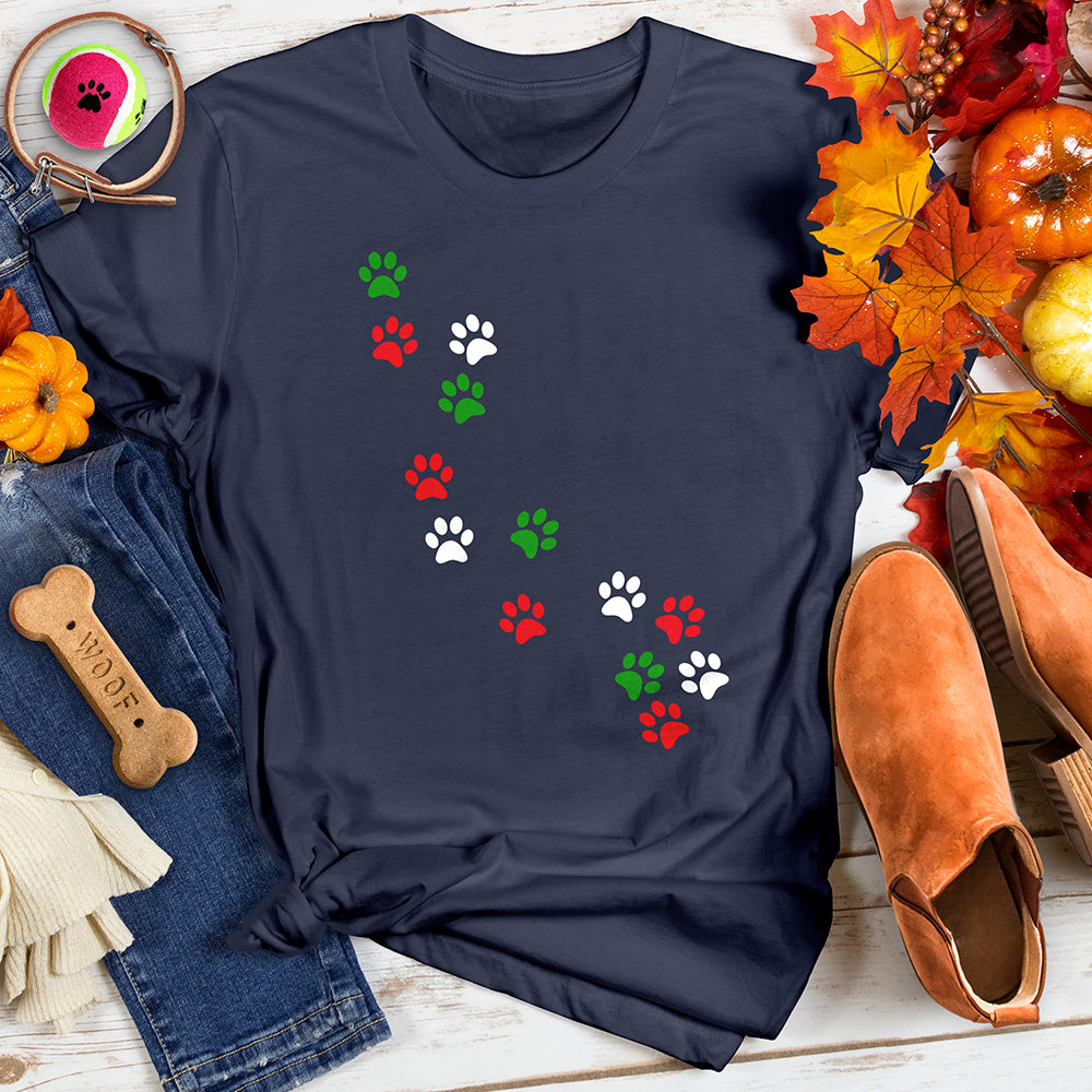 Holiday Paw Trail Tee