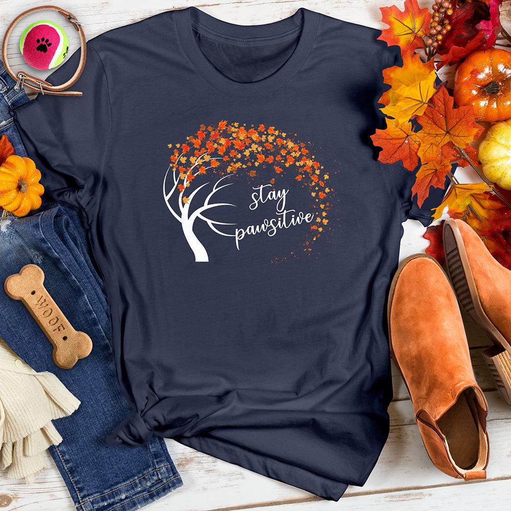 Stay Pawsitive Autumn Tee