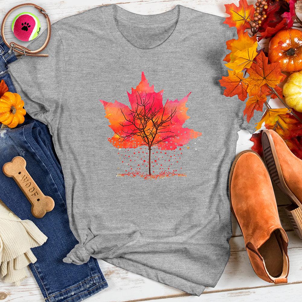 Falling Leaves Paw Tee