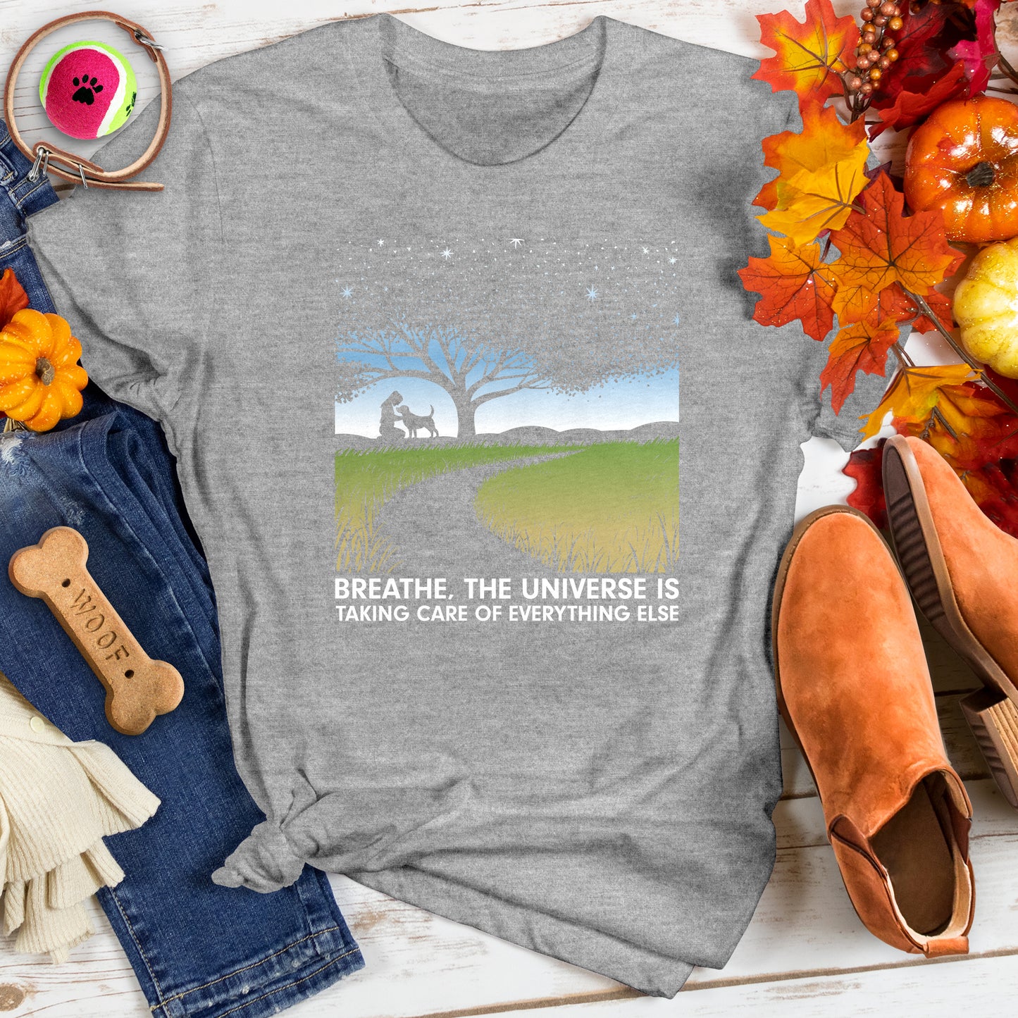 Breathe Universe Taking Care Of Tee