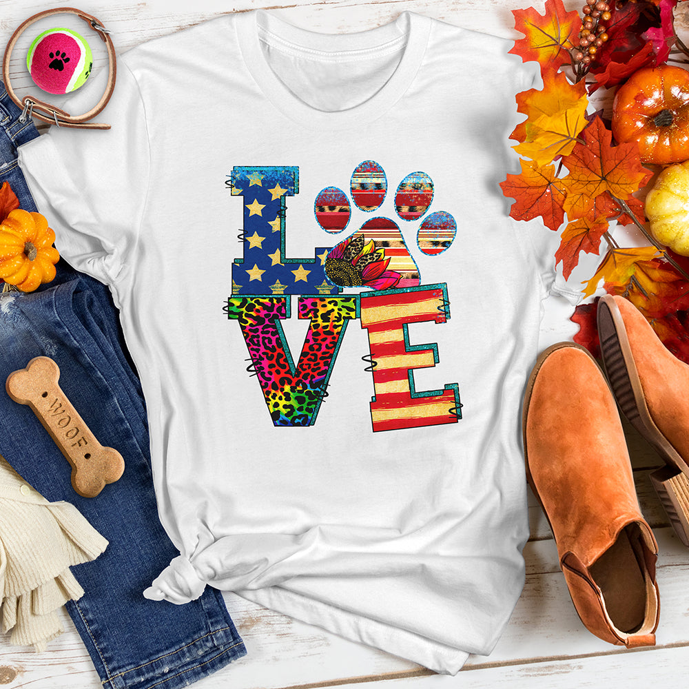 Love Paw Print Tee