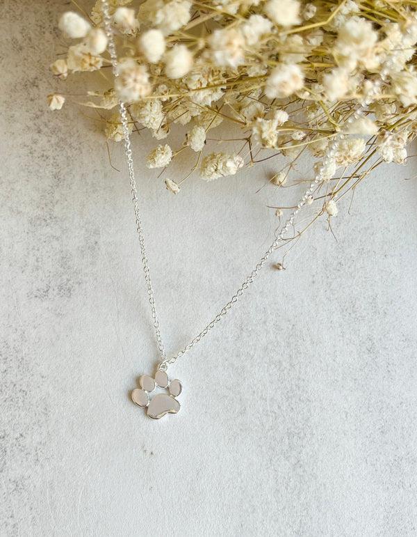 Silver Paw Necklace