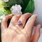 Paw Print Path Stone Rings