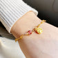 Gold Paw Birthstone Bracelets