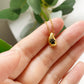 Golden Paw Teardrop Necklace