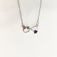 Infinity Birthstone Paw Print Necklaces