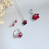 Paw Print Birthstone Jewelry Set