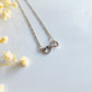 Infinity Birthstone Paw Print Necklaces