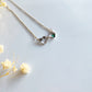 Infinity Birthstone Paw Print Necklaces