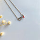 Infinity Birthstone Paw Print Necklaces