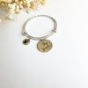Stay Pawsitive Charm Bangle