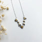 Golden Paws Heart Cascade Necklace