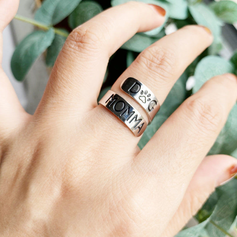 Dog Momma Twist Ring