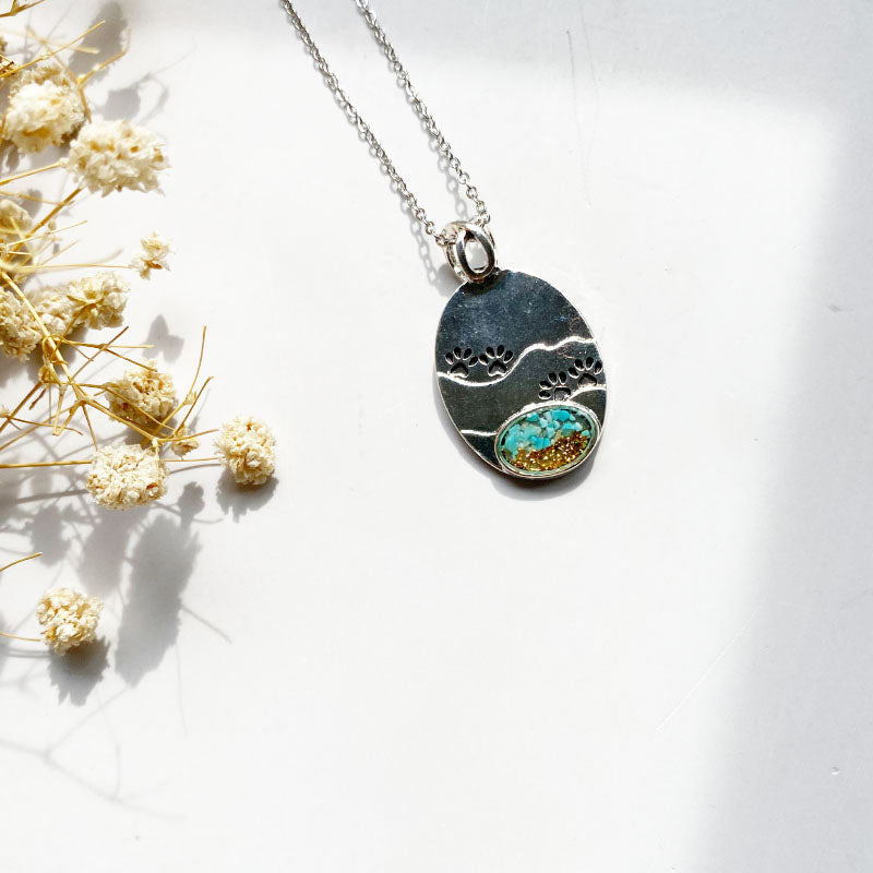 Pawprints on the Trail Necklace