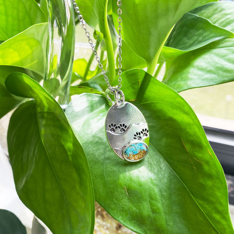 Pawprints on the Trail Necklace