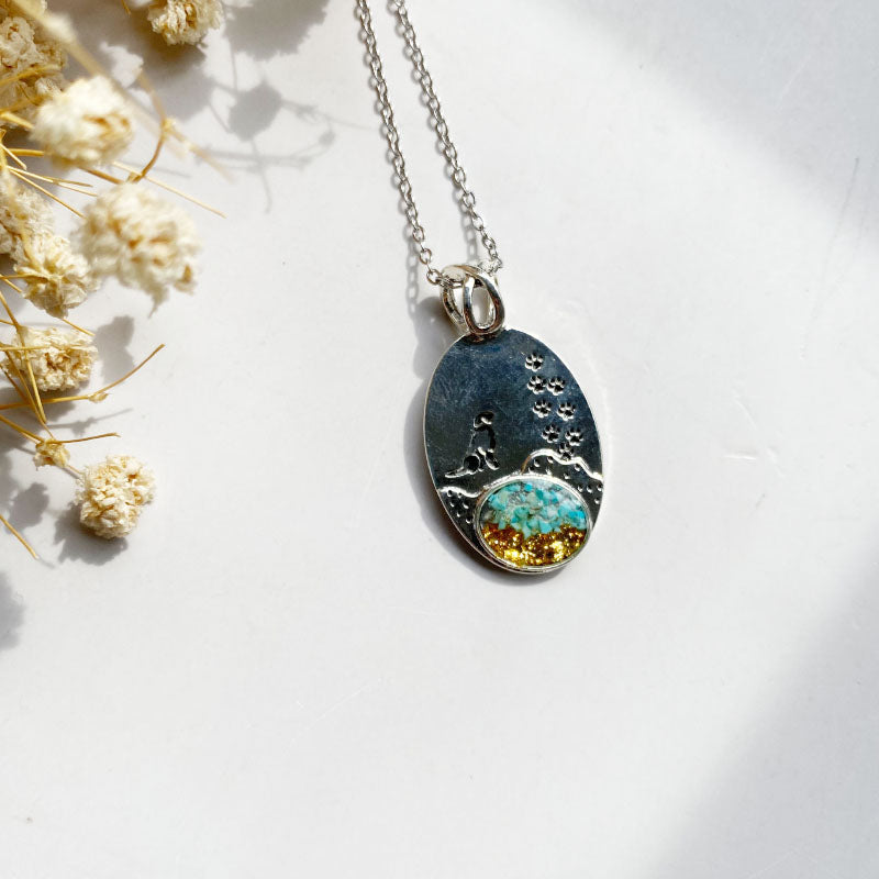 Guiding Pawprints Necklace