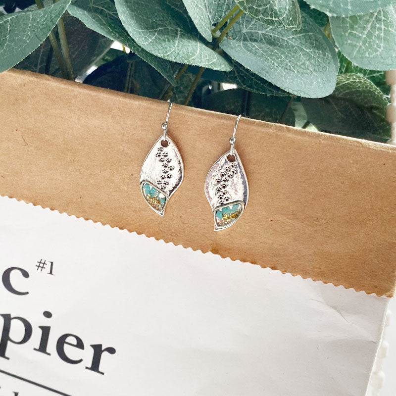 Forest Paw Petal Earrings