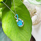 Blue Blossom Paw Infinity Necklace