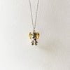 Golden Puppy Charm Metal Necklace