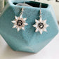 Snowflake Opal Paw Drop Earrings