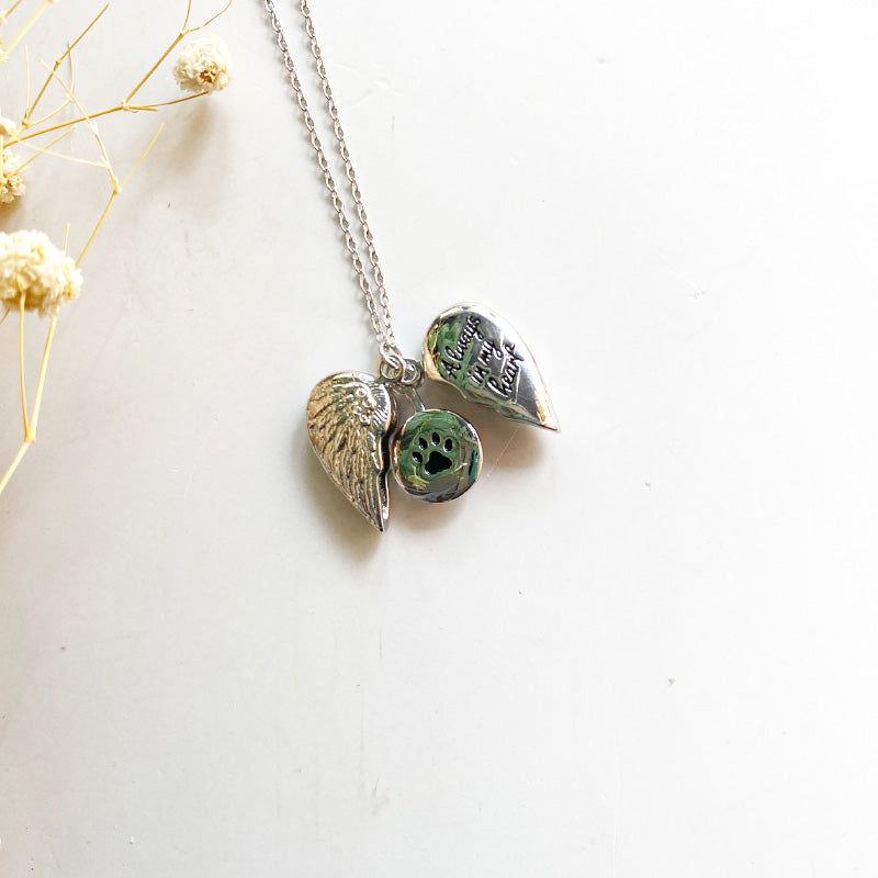 Angel Paw Memorial Necklace