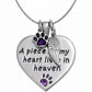 A Piece of My Heart Lives in Heaven Necklace