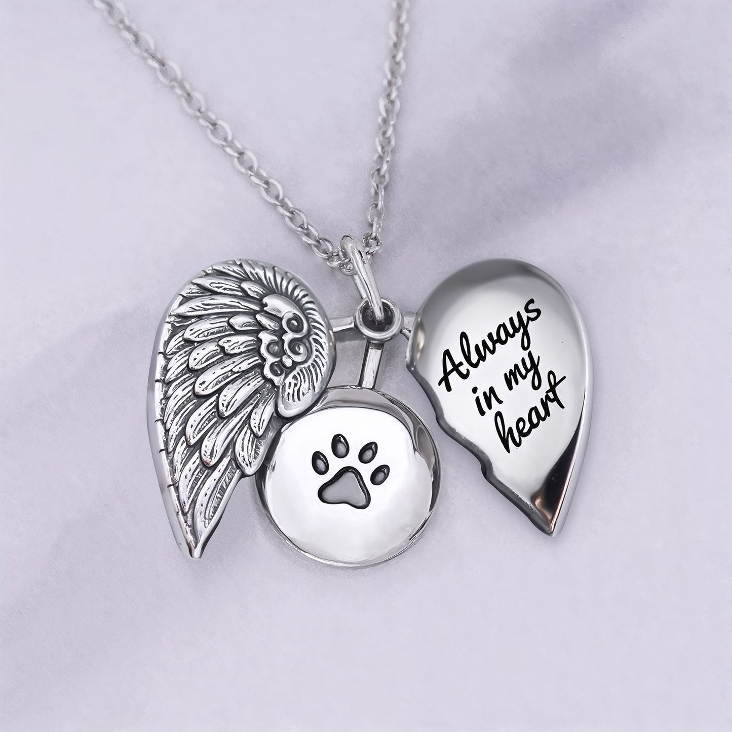 Angel Paw Memorial Necklace