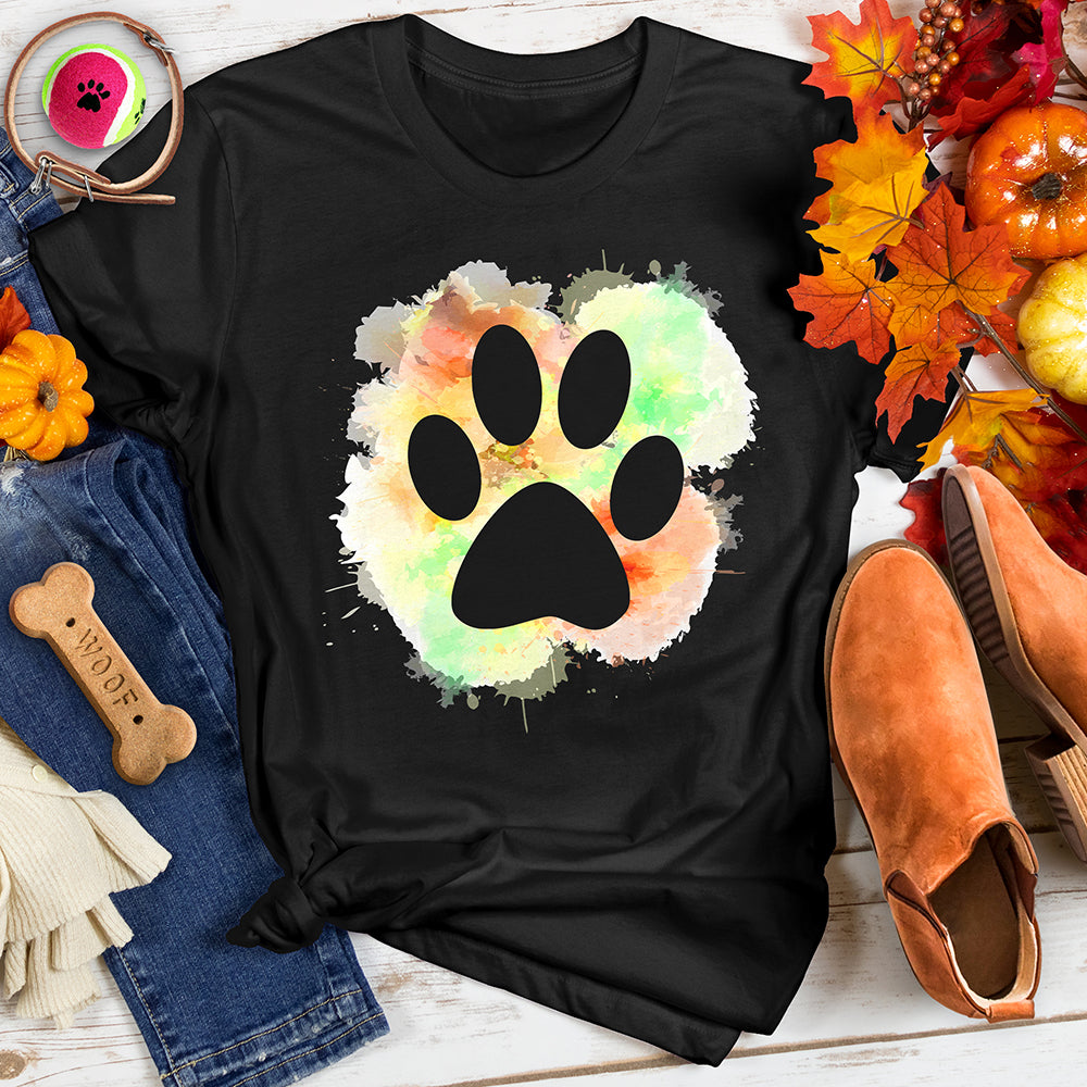 Pastel Paw Splash tee