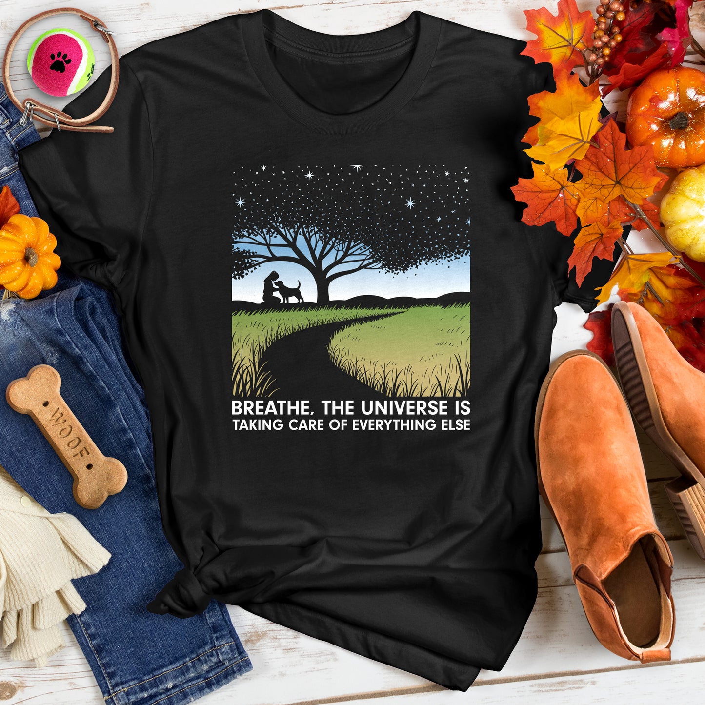 Breathe Universe Taking Care Of Tee