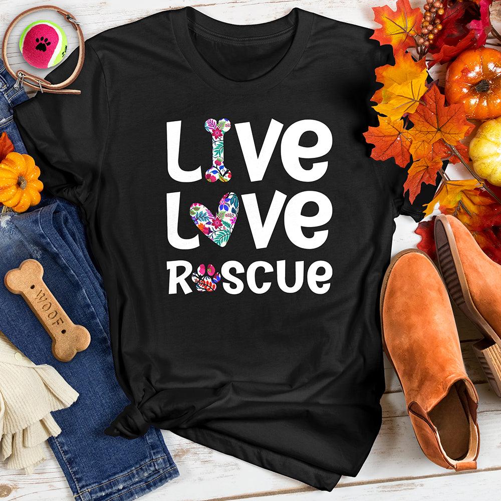 Live Love Rescue Floral Tee