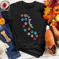 Stay Pawsitive Colorful Trail Tee