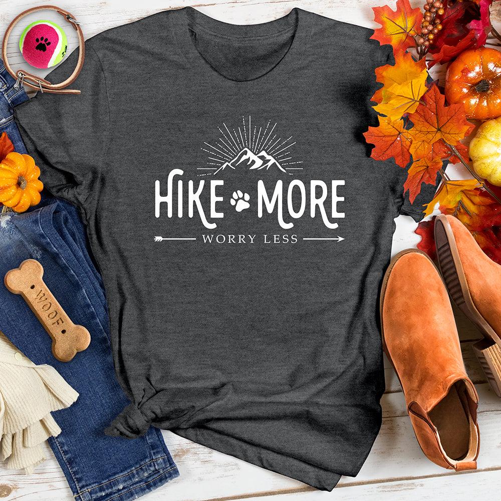 Hike More Worry Less Mountain Tee