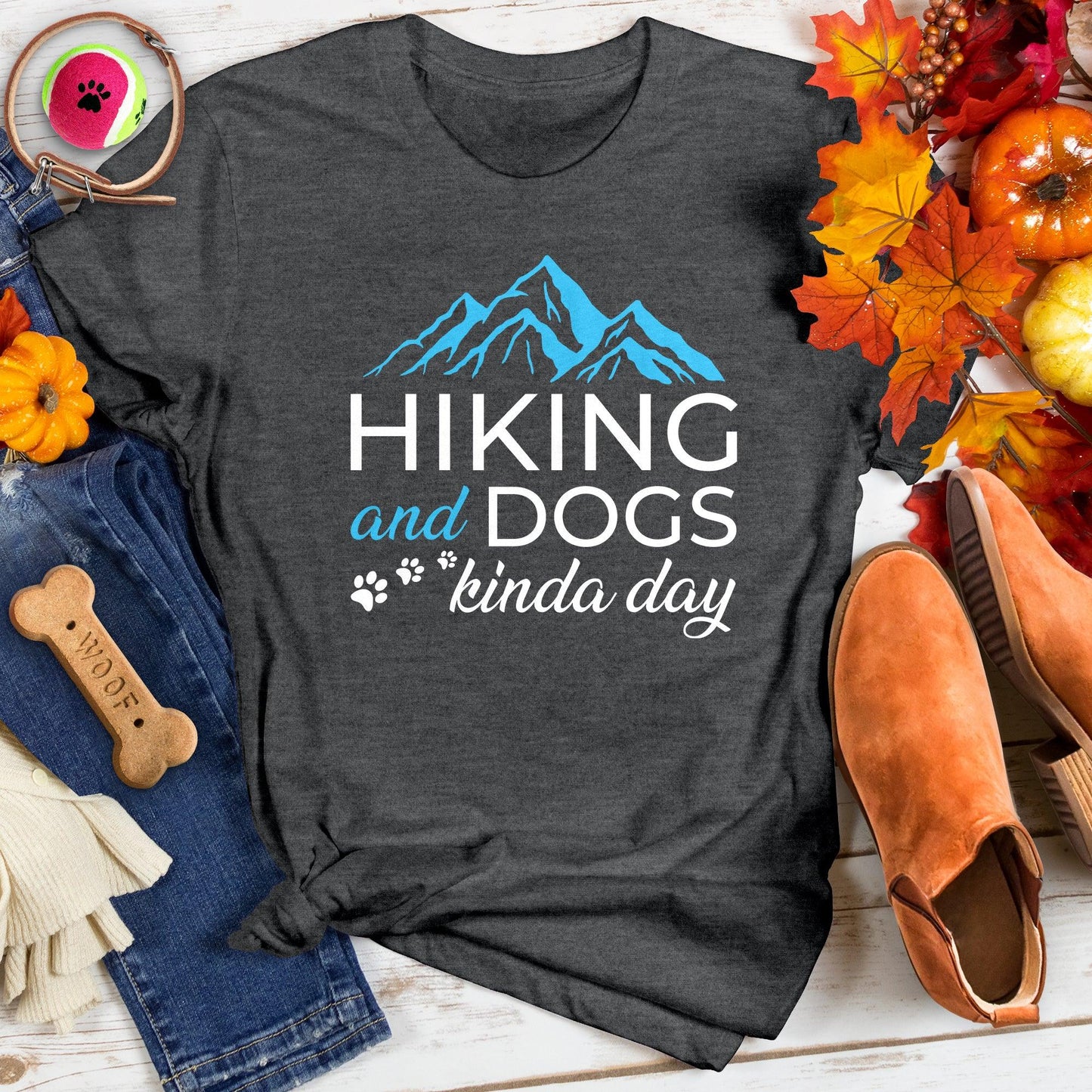 Hiking and Dogs Kinda Day Tee