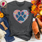 Paw of Love Abstract Tee