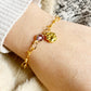 Gold Paw Birthstone Bracelets