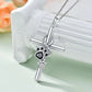 Forever in My Heart Paw Cross Necklace