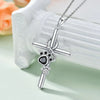 Forever in My Heart Paw Cross Necklace
