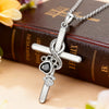 Forever in My Heart Paw Cross Necklace
