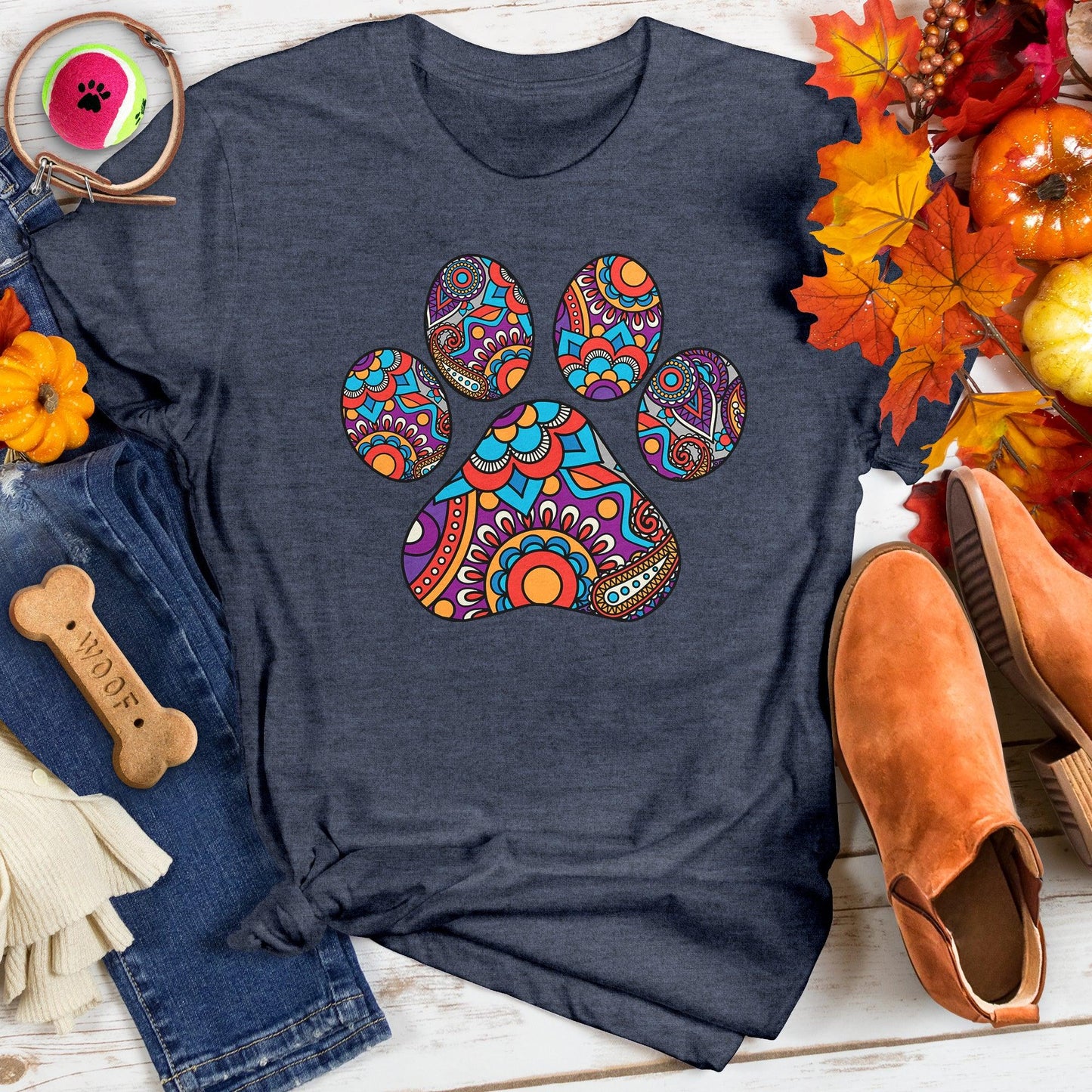 Psychedelic Paw Print Tee