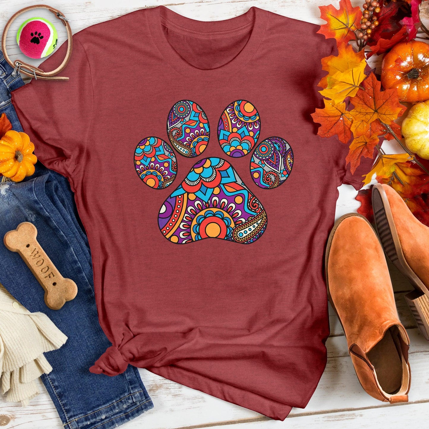 Psychedelic Paw Print Tee