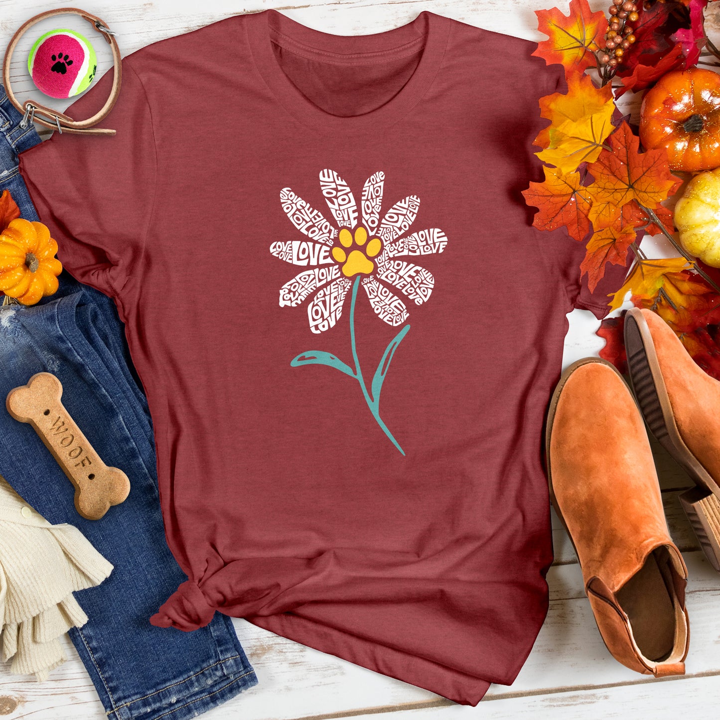Paw Petals Love in Bloom Tee