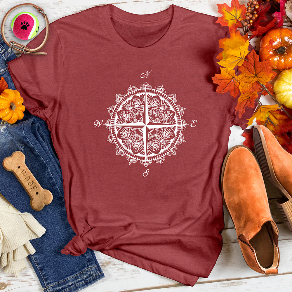 Compass Mandala Style Tee